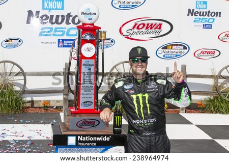 Newton, IA - May 18, 2014:  Sam Hornish Jr (54) wins the Get To Know Newton 250 at Iowa Speedway in Newton, IA.