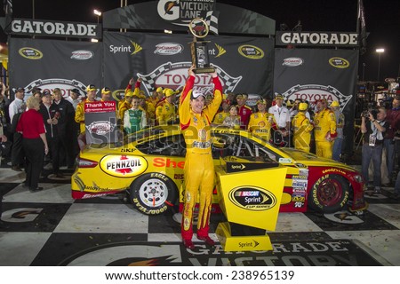 Richmond, VA - Apr 26, 2014:  Joey Lagano (22) wins the \