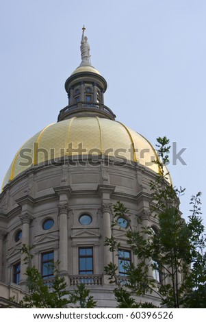 The Georgia State Capitol Building in downtown Atlanta.