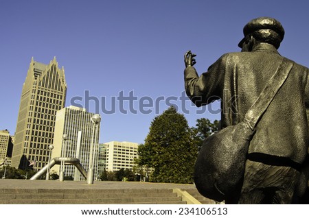 Underground Railroad monument Detroit