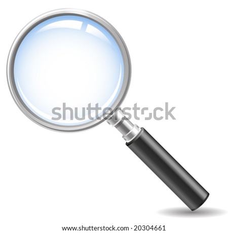 stock vector : magnifying