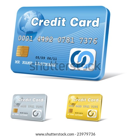 credit card icons vector. stock vector : vector