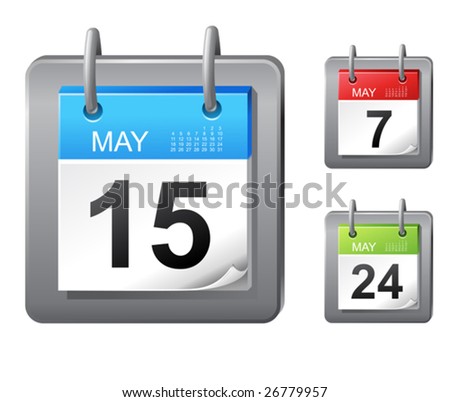 calendar icon. calendar icon ( 3 colors )