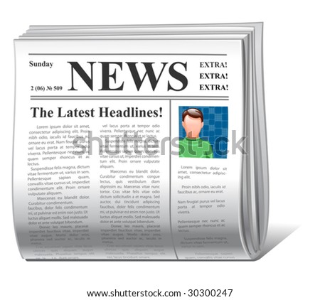 news icon image. news icon front page