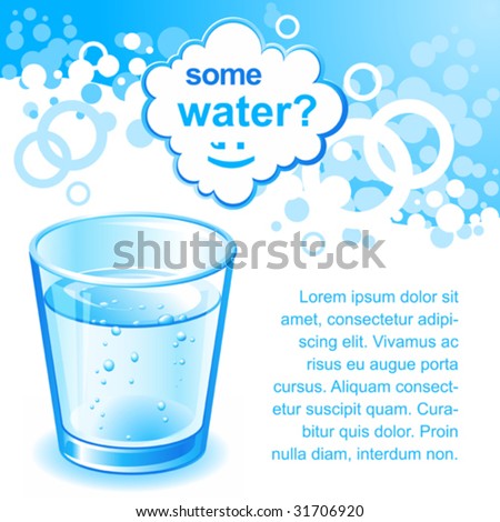 vector water background for your promotion