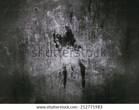 Dark grunge cement wall for background with special effect