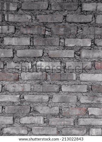 Old grunge block brick wall background with retro effect filter - texture for back ground