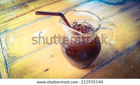 Iced black coffee