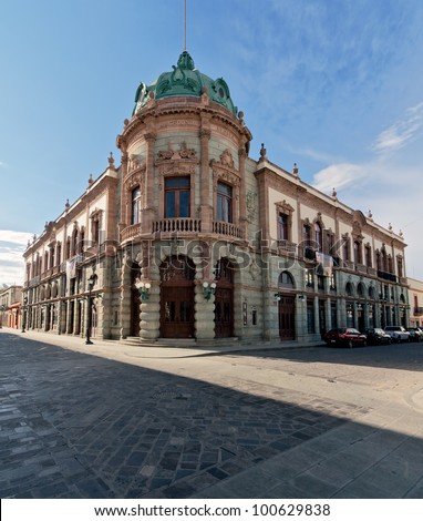 The old building of the Teatro Macedonio Alcala in Oaxaca - Mexico