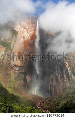 Kerepakupai Vena ( Angel Falls or Salto Angel ) is worlds highest waterfalls (978 m) - Venezuela, Latin America