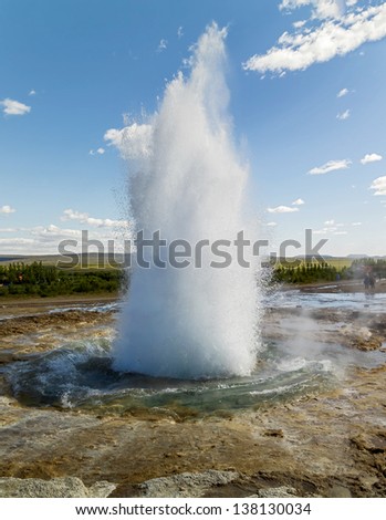 Erupting geysers - Iceland