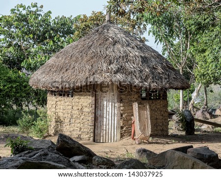 Its typical house Indians of Venezuela in the area of the Gran Sabana - Latin America