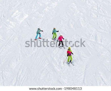 Lessons in the children ski school in Penken area - Mayrhofen, Austria