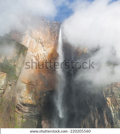 Kerepakupai Vena ( Angel Falls or Salto Angel ) is worlds highest waterfalls (978 m) - Venezuela, South America