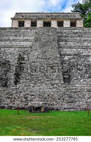 The big pyramid in ancient city Palenque - Mexico, Latin America