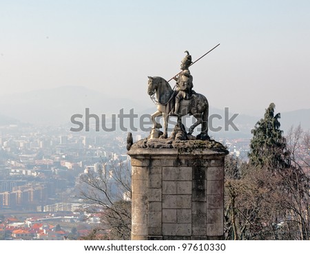 Statue of Saint Longinus - Bom Jesus do Monte, Braga, Portugal