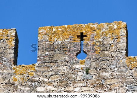 Fragment of the Monastery of Christ the order of the knights Templar in Tomar, Portugal
