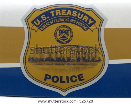 US Treasury Police Car Emblem