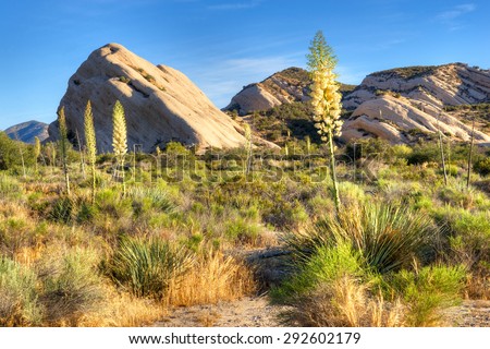 The Mormon Rocks, also called Rock Candy Mountains; part of the San Gabriel Mountains near Wrightwood, California.