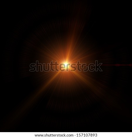 Abstract Image Of Lighting Flare