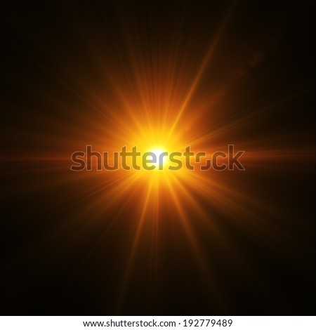 Abstract image of lighting flare Abstract image of lighting flare