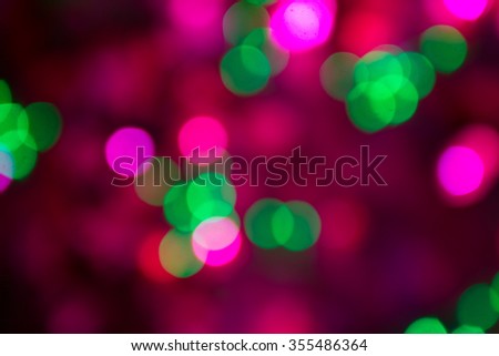A blur light / bokeh light in the dark for christmas.