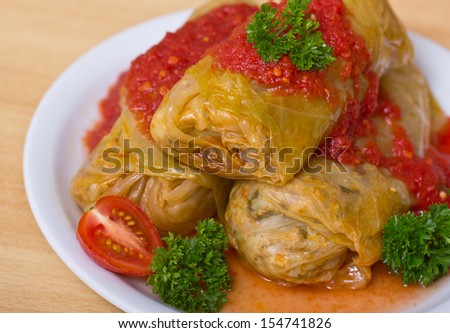 Stuffed cabbage rolls