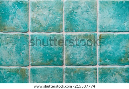 background made with turquoise tiles