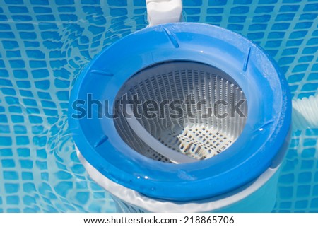 close up of a pool filter