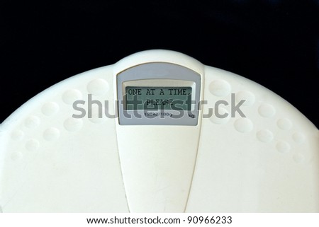 weighing machine with \