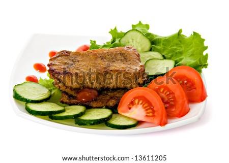 vegetable and meat