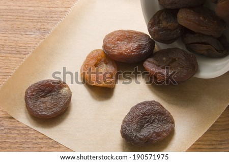 Dried fruit of apricot