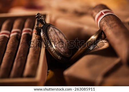 Time to enjoy! Two parcels with top quality Cuban cigars - a great gift from best friend