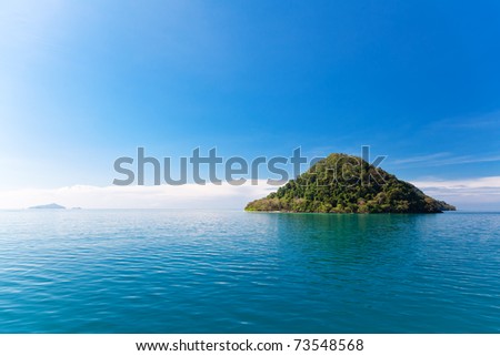 small tropical island for