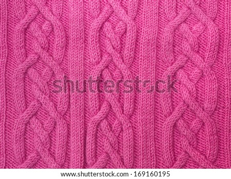 background pink knitted fabric