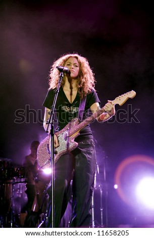 Shakira on the stage Shakira on the stage