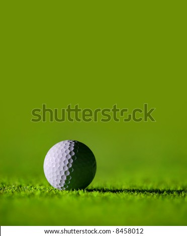 golf ball clip art. stock photo : Golf Ball on the