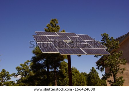 Solar panels at the Visitors Center of the South Rim, Grand Canyon National Park, Arizona