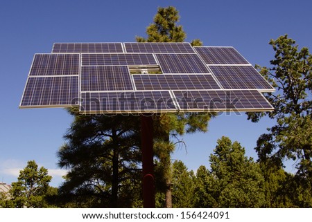 Solar panels at the Visitors Center of the South Rim, Grand Canyon National Park, Arizona