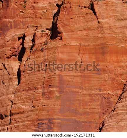 Abstract background patterns - sheer cliff face rises along the Taylor Creek trail, Kolob Canyon, Zion National Park, Utah