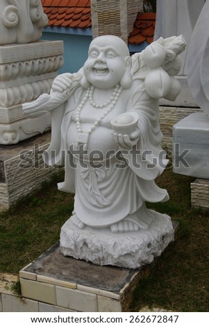 Laughing Buddha statue, Danang,  Vietnam