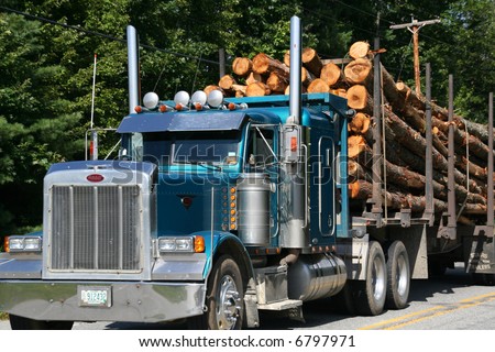 Logging truck on highway near		Skohegan	Maine