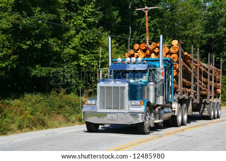 Logging truck,vehicle on highway near		Skohegan	Maine