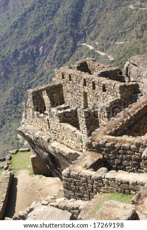 Fine stonework in Inca houses, 	Inca ruins 	Machu Picchu,	Peru, South America