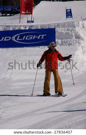 STEAMBOAT SPRINGS, COLORADO - JAN 20 : Billy Kidd,  the first American man to earn an Olympic medal in alpine skiing in1964 January 20, 2009 in Cowboy Downhill, Steamboat Springs, Colorado.