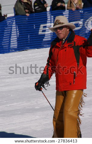 STEAMBOAT SPRINGS, COLORADO - JAN 20 : Billy Kidd,  the first American man to earn an Olympic medal in alpine skiing in1964 January 20, 2009 in Cowboy Downhill, Steamboat Springs, Colorado.