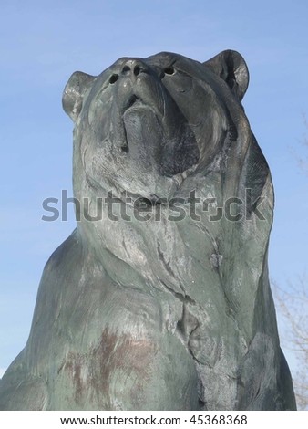 Large bear, a modern sculpture   in Colorado