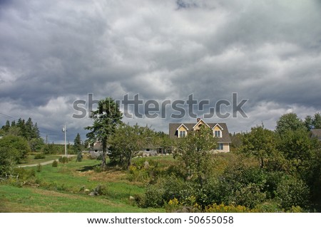 Classic New England House,  Tremont, Mount Desert Island, Acadia National park, Maine, New England