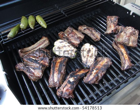 Grilled beef short ribs, in Central Orgon