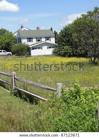 Classic New England House,Tremont,Mount Desert Island, Acadia National park, Maine, New England